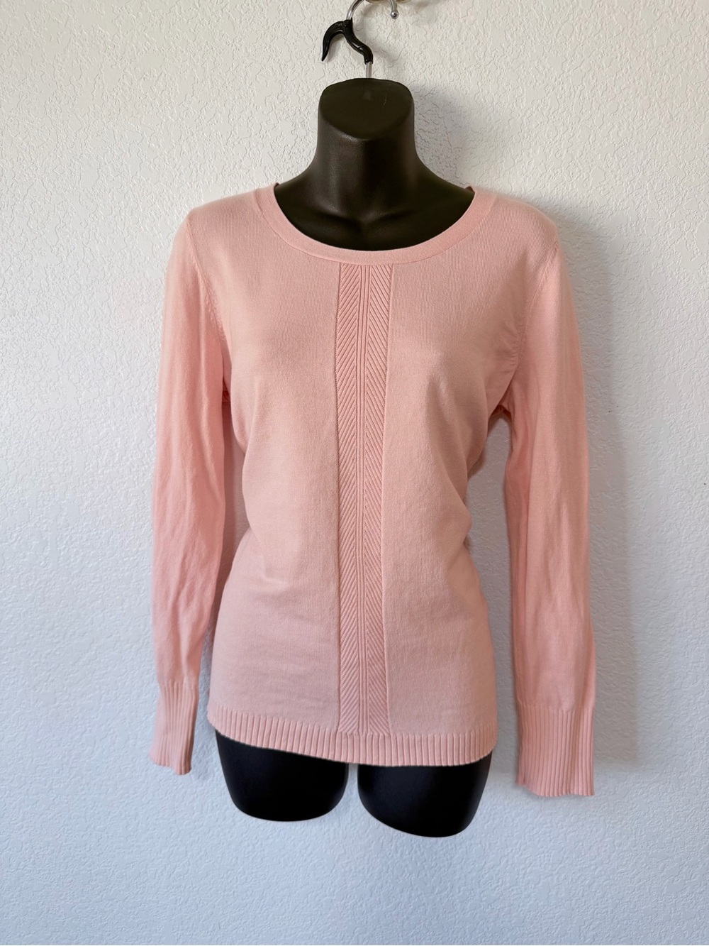 Preppy Talbots Blush Pink Knit Top